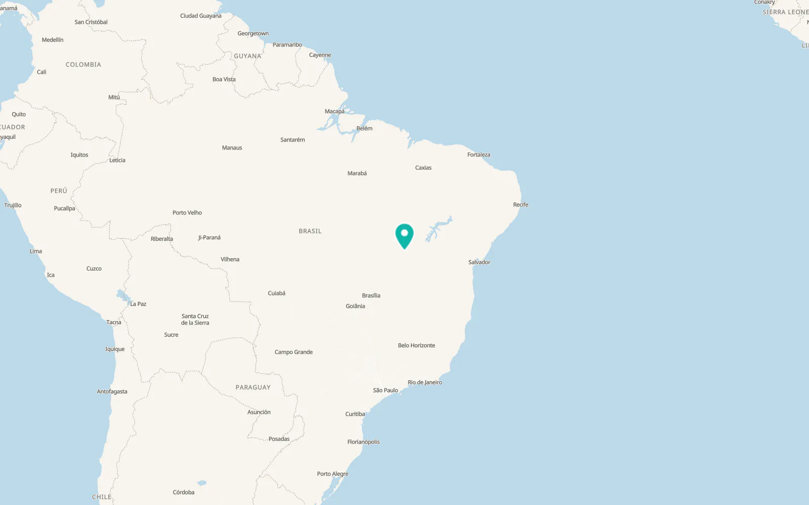 Map of Barreiras