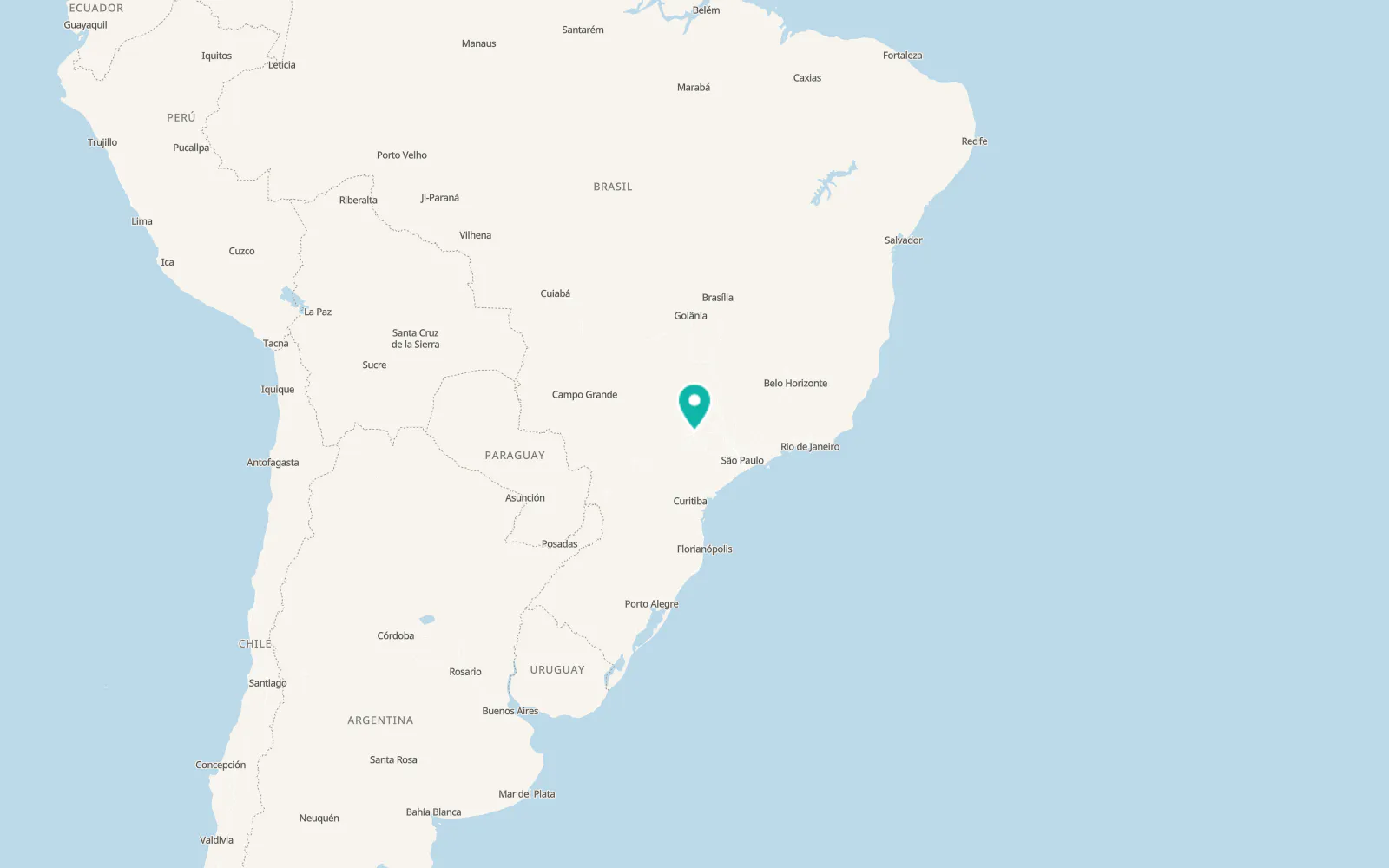 Map of Bauru