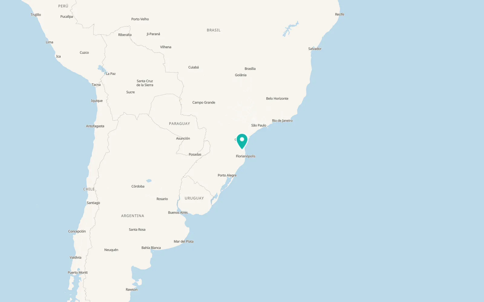 Map of Blumenau