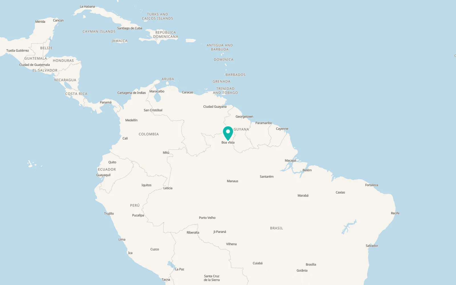 Map of Boa Vista