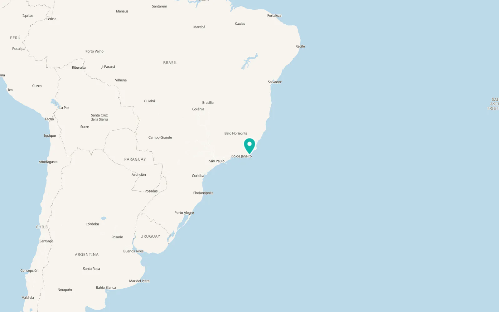 Map of Cabo Frio