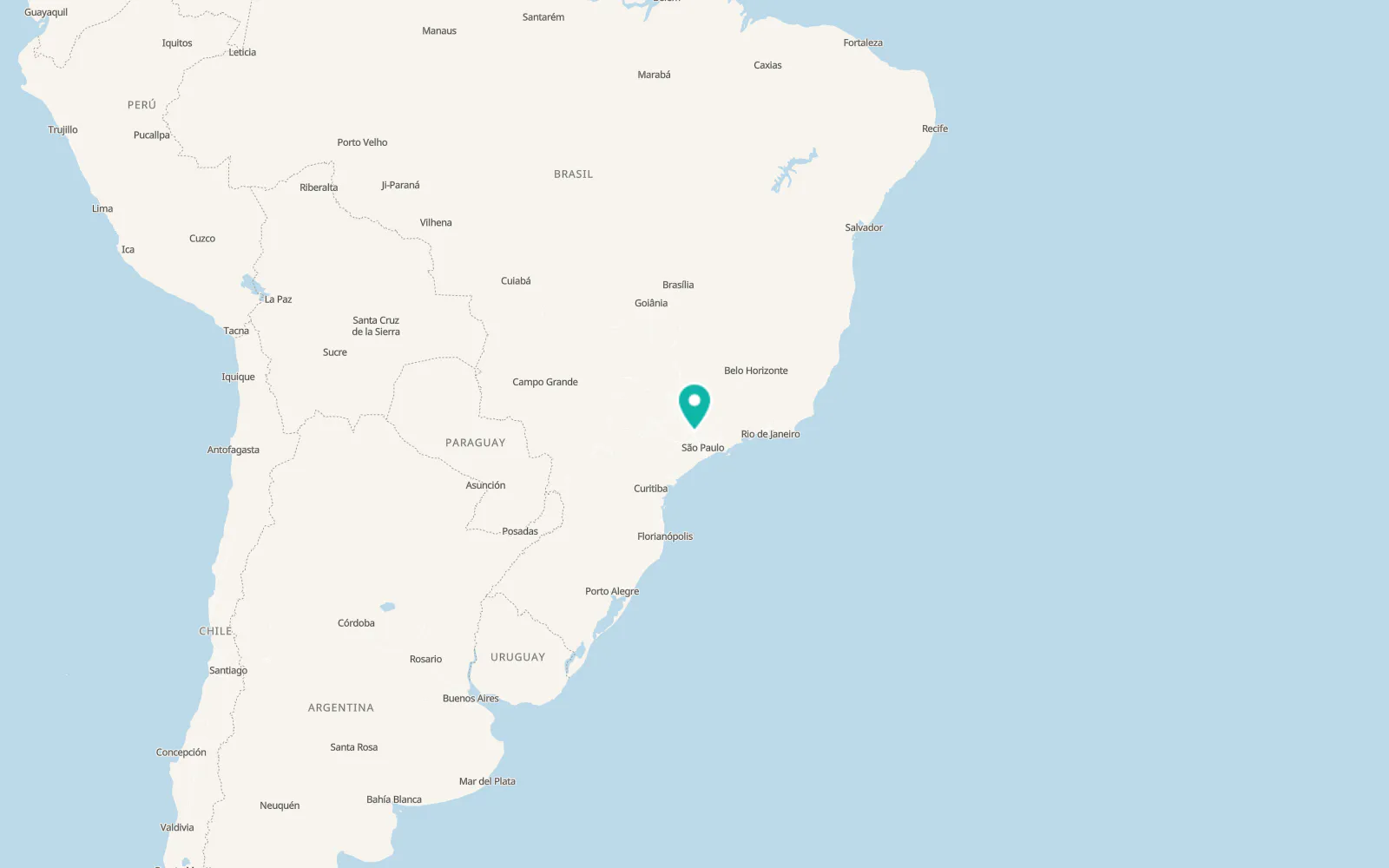 Map of Campinas