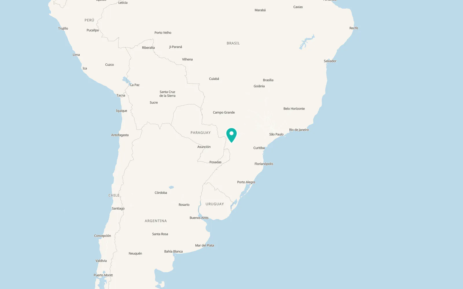 Map of Cascavel