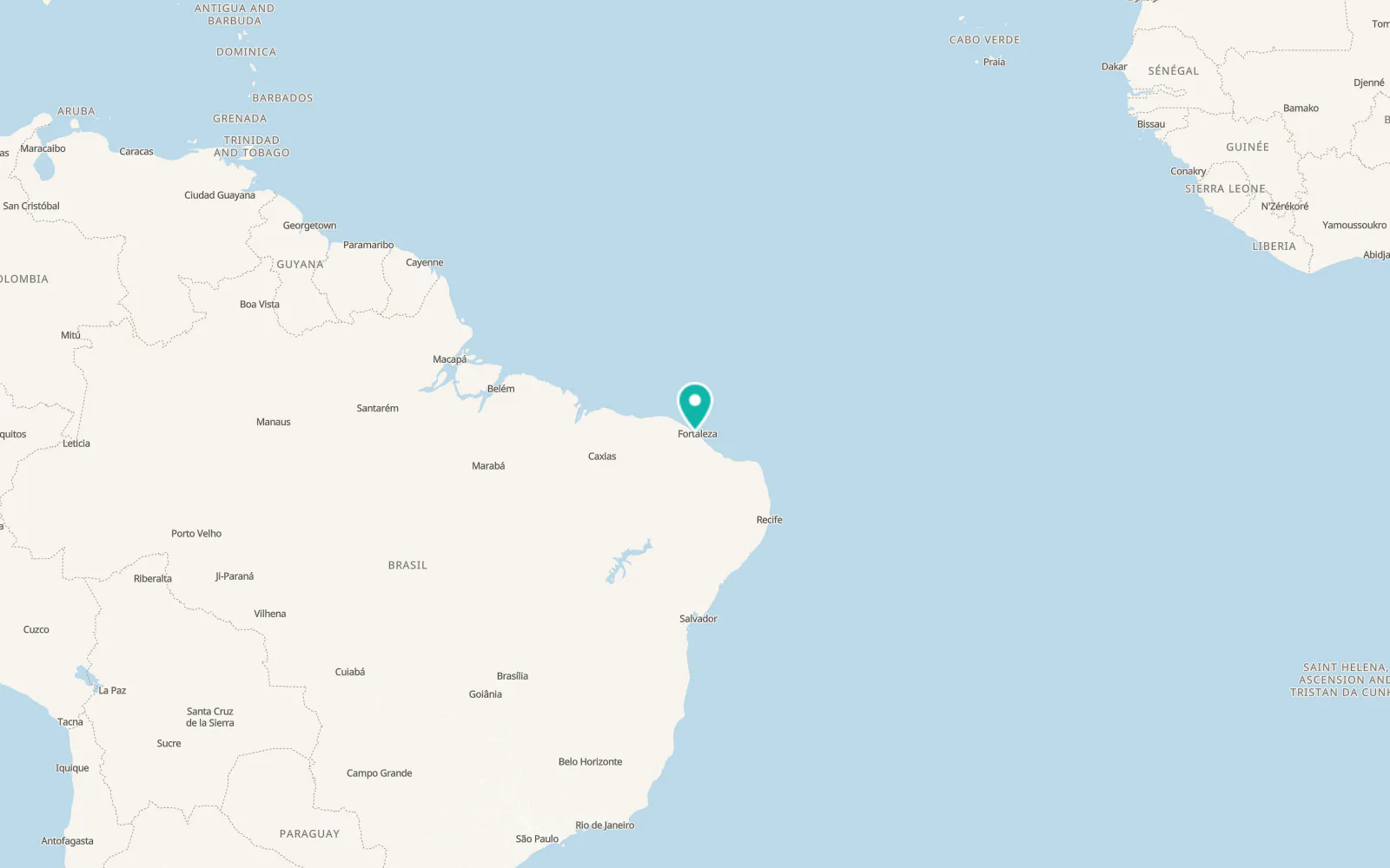 Map of Caucaia