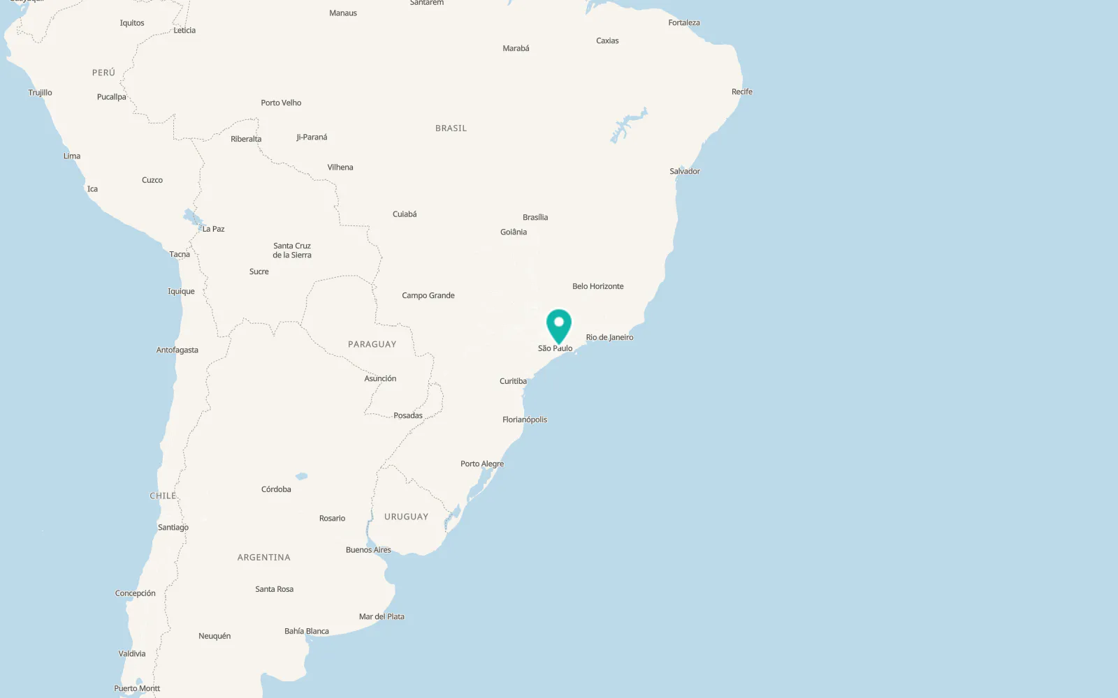 Map of Cidade Tiradentes