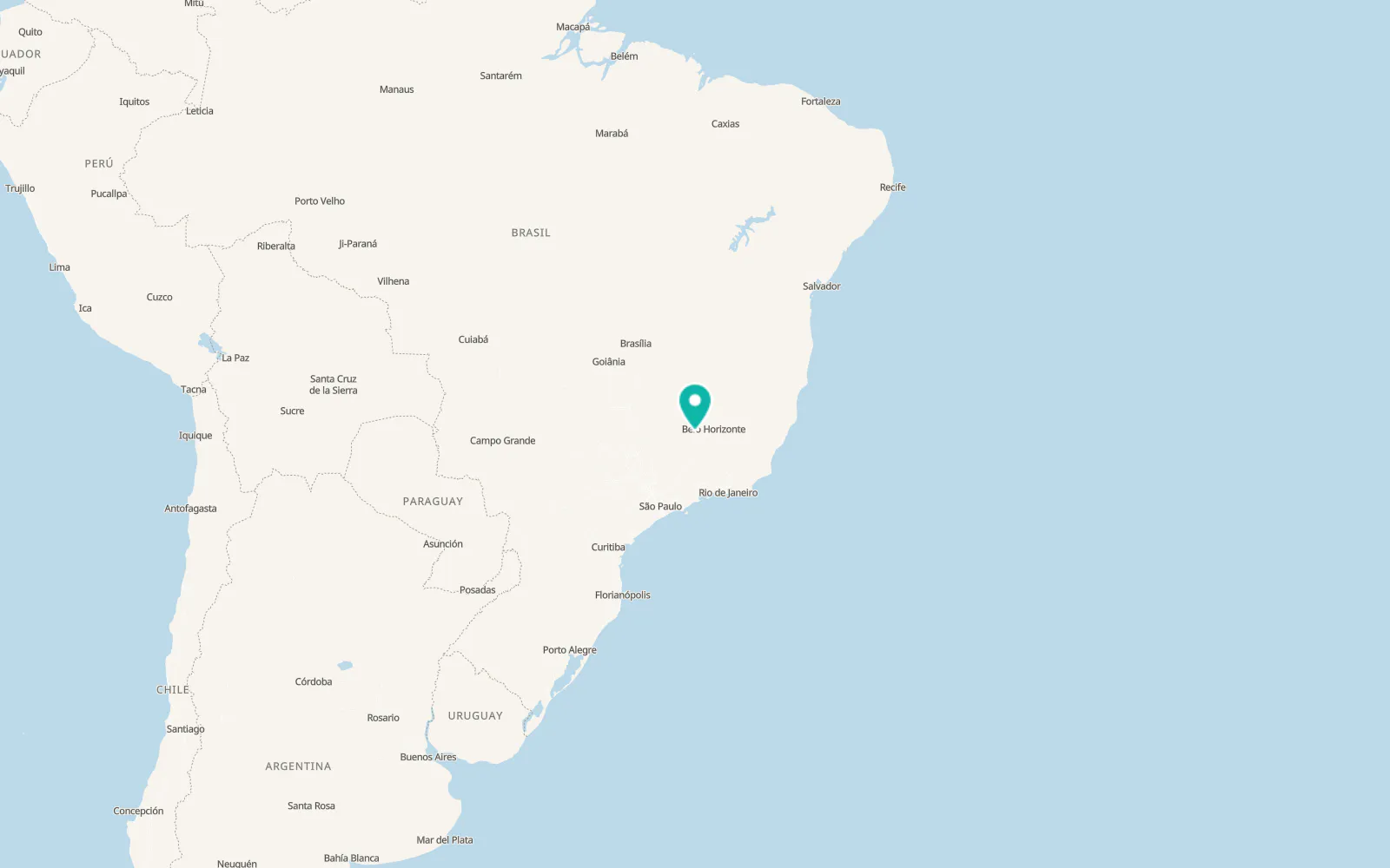 Map of Divinópolis