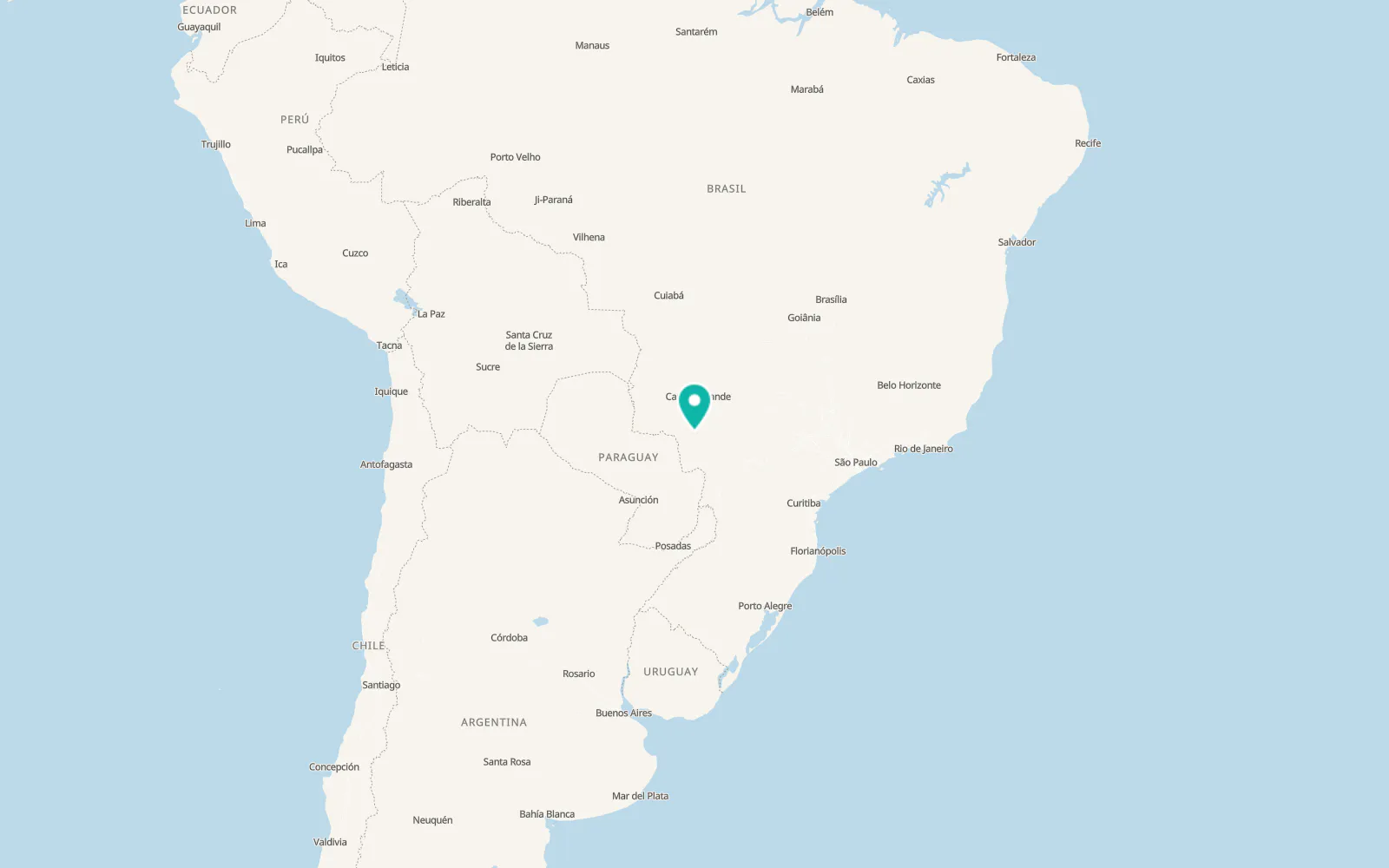 Map of Dourados