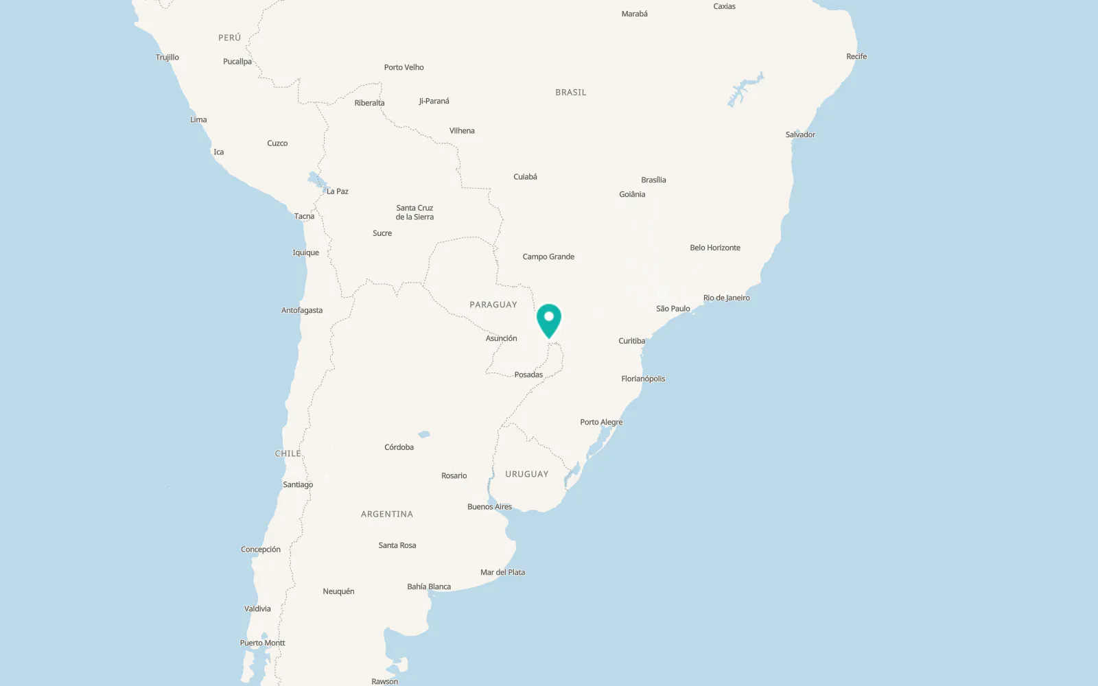 Map of Foz do Iguaçu