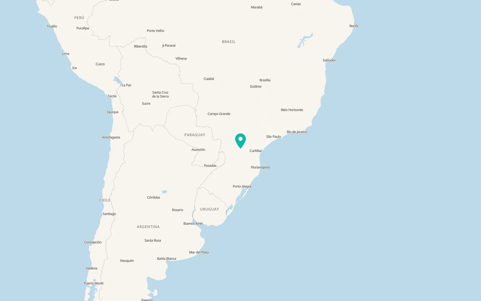 Map of Guarapuava