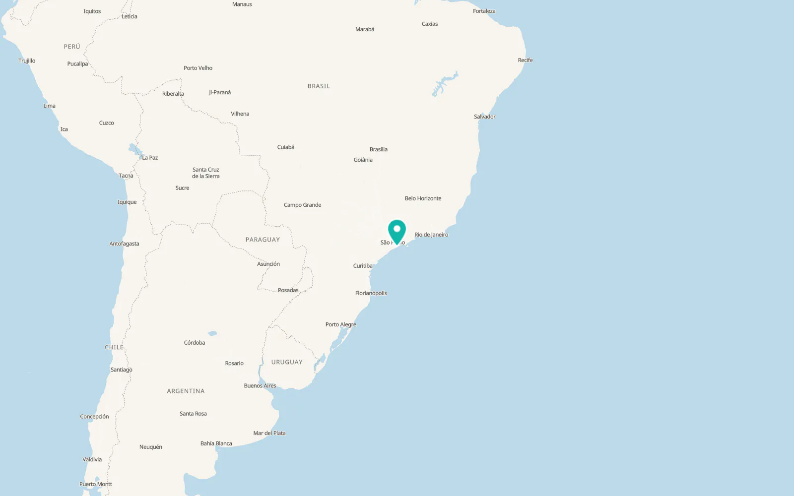 Map of Guarujá