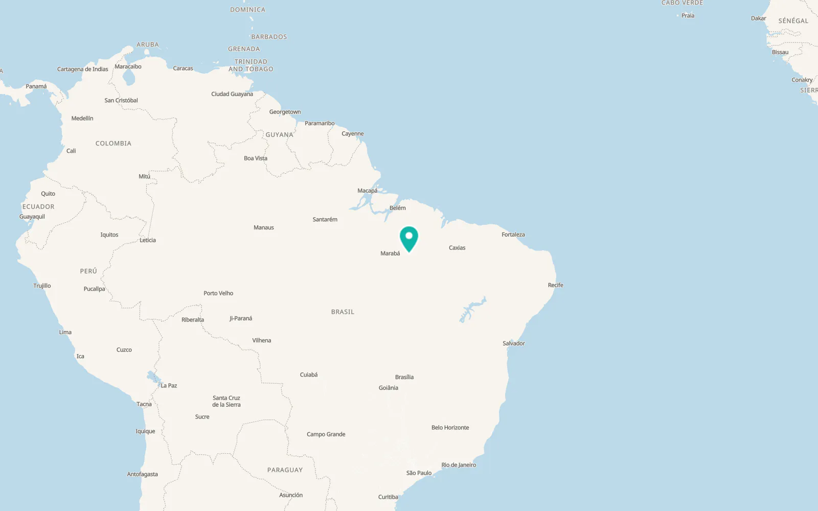 Map of Imperatriz