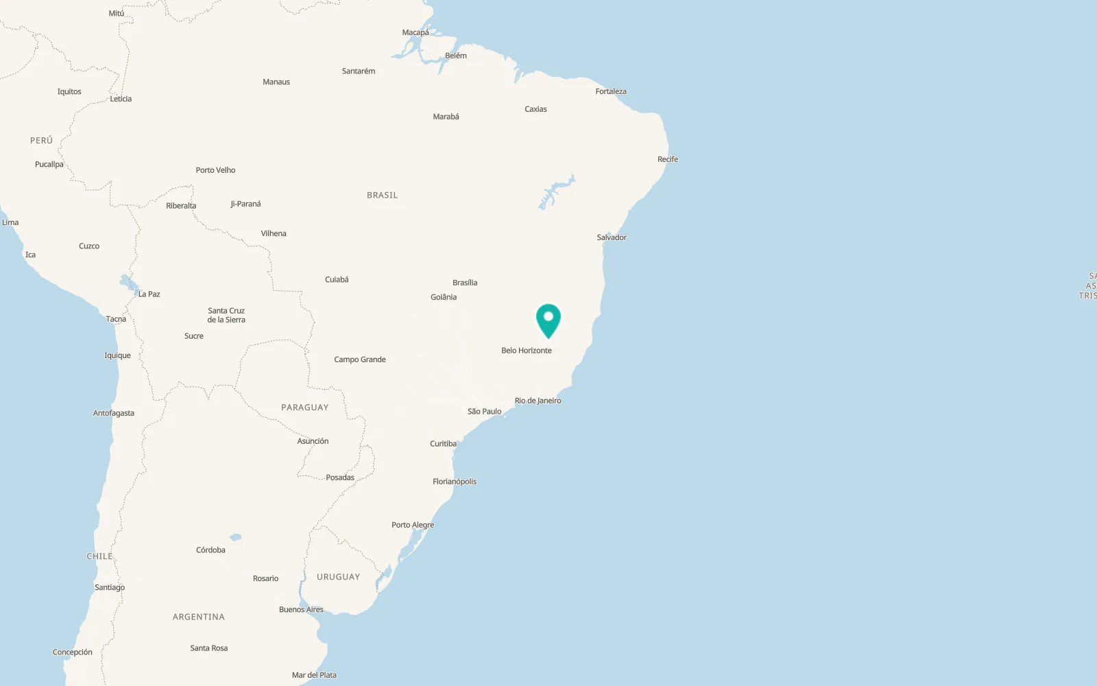 Map of Ipatinga