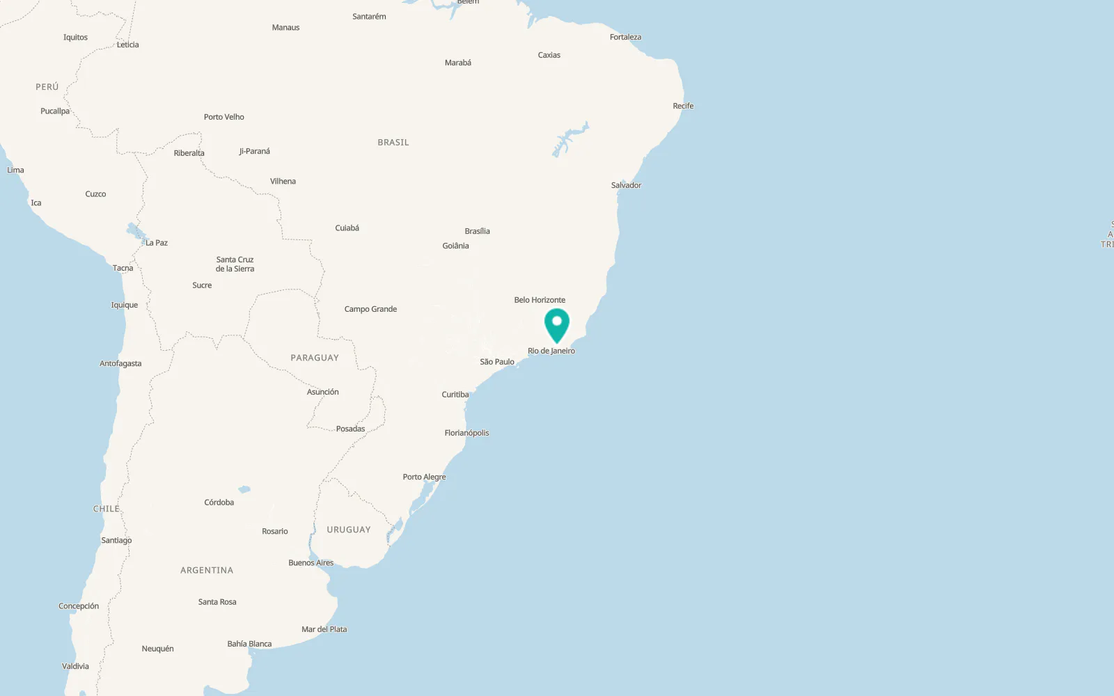 Map of Itaboraí