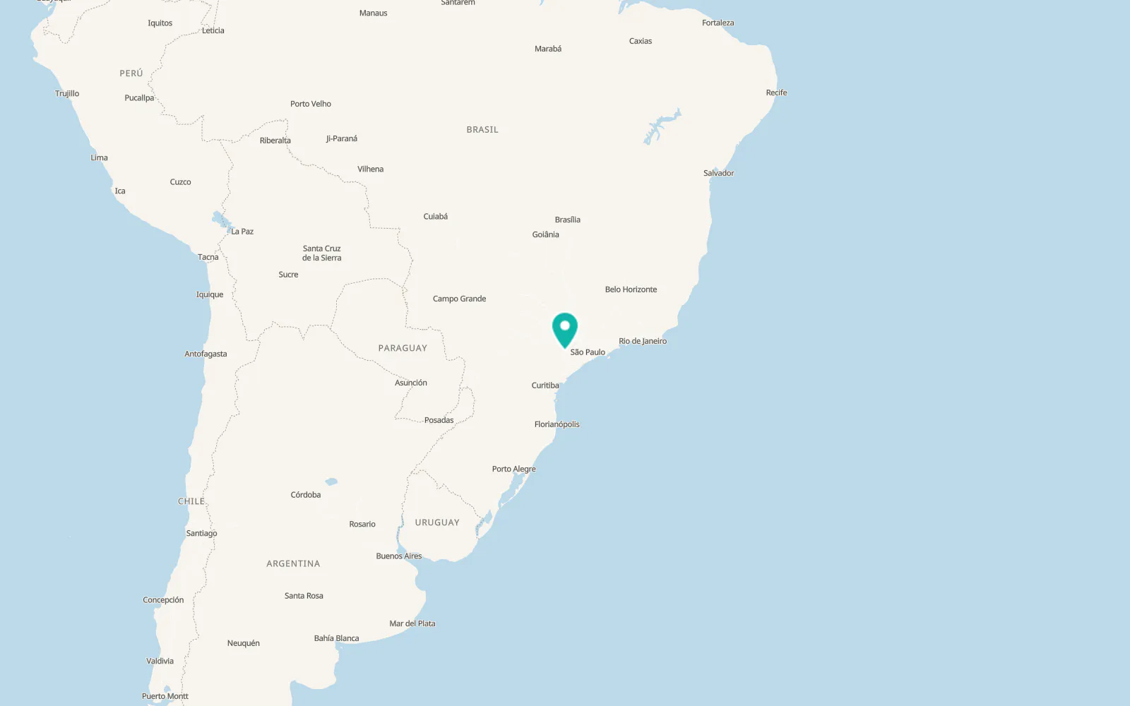Map of Itapetininga