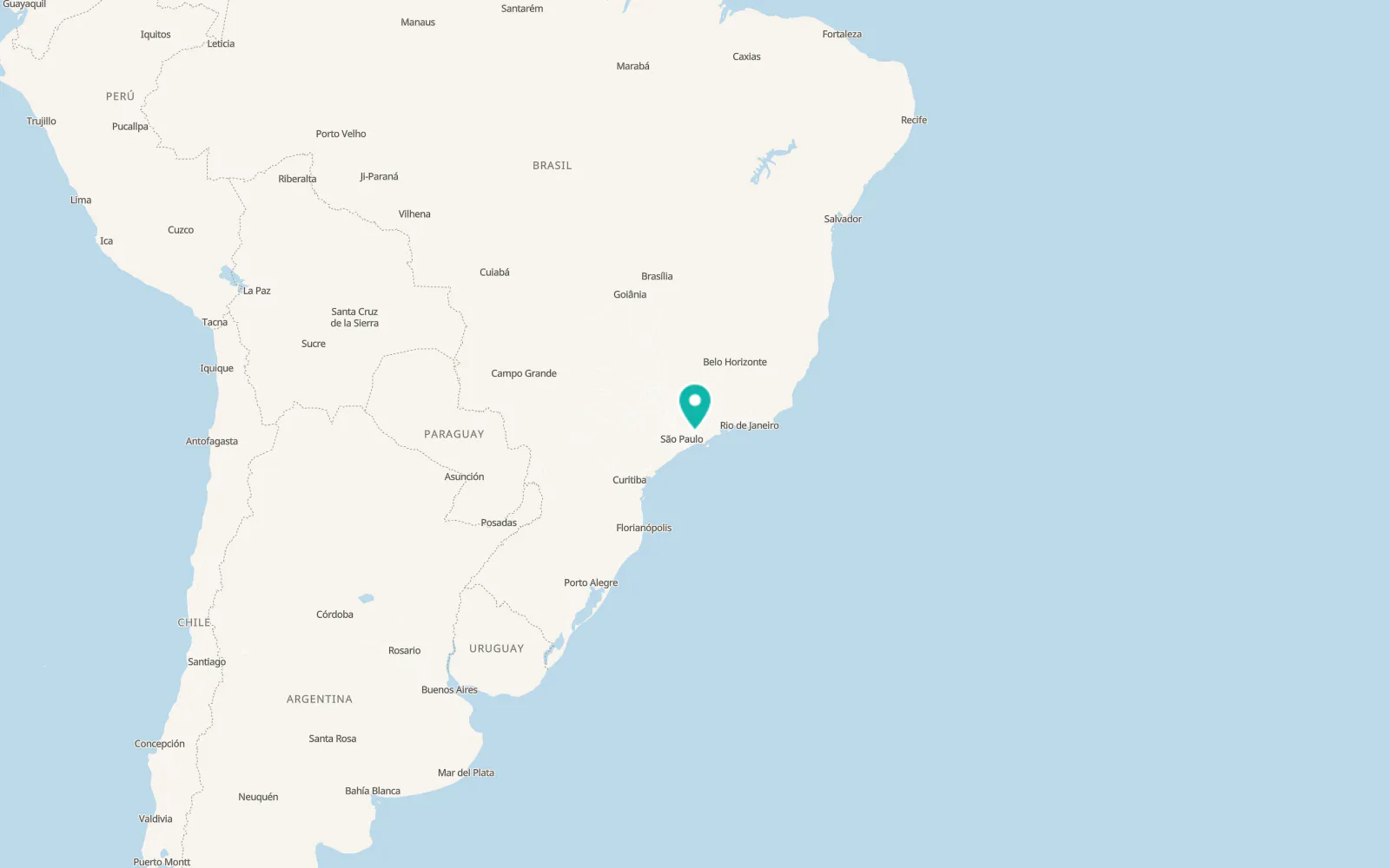 Map of Jacareí