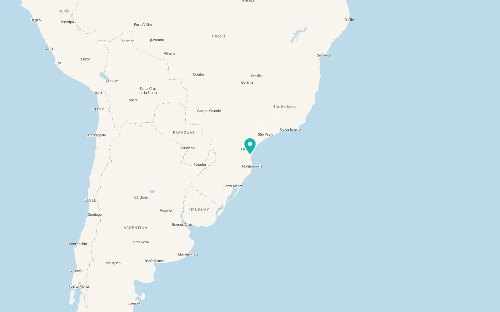 Map of Joinville