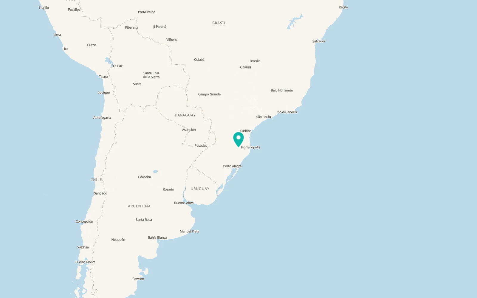 Map of Lages