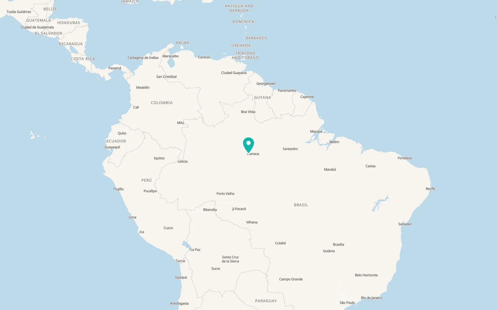 Map of Manacapuru