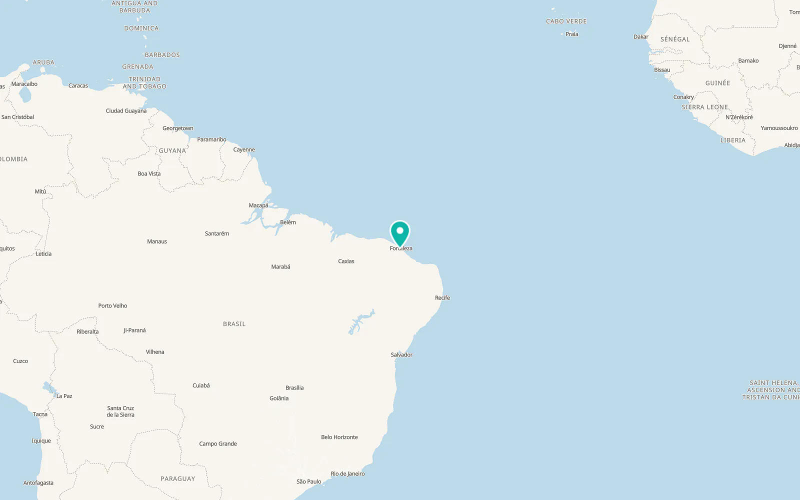 Map of Maracanaú