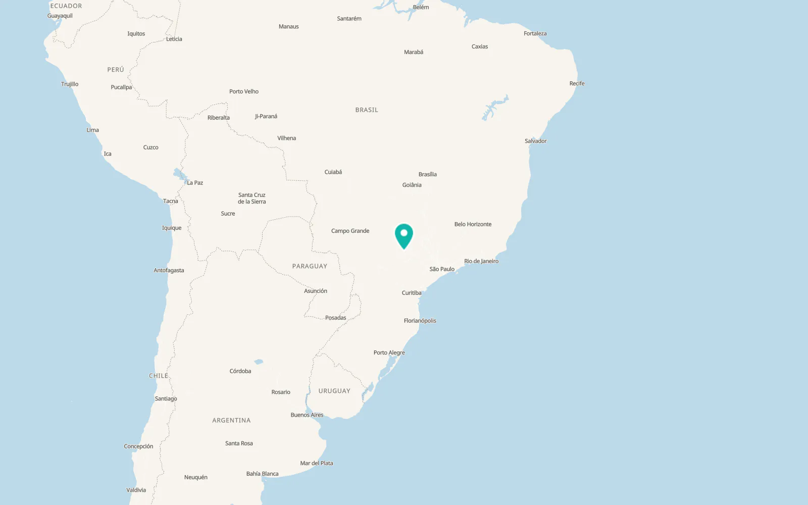 Map of Marília