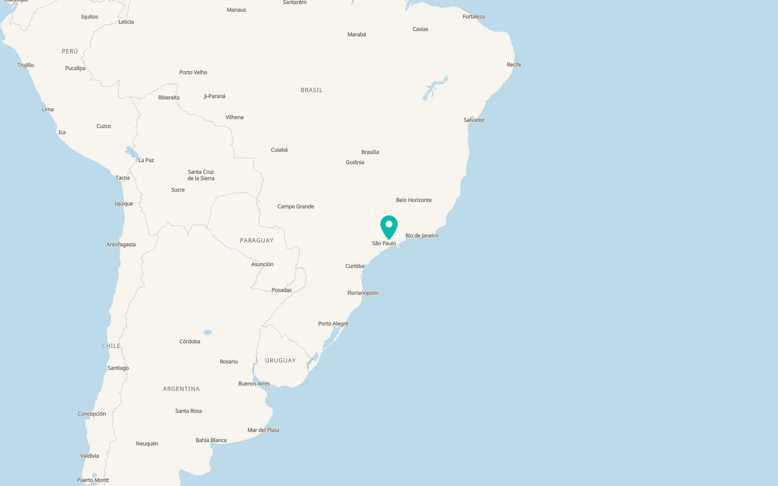 Map of Mogi das Cruzes