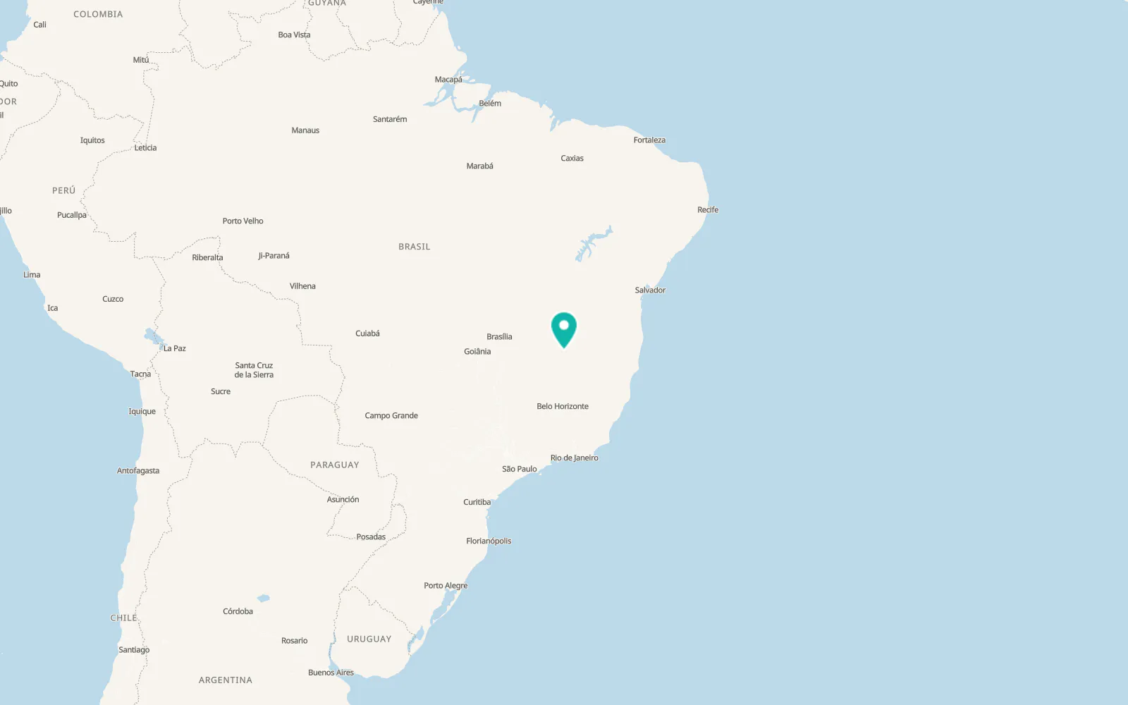Map of Montes Claros