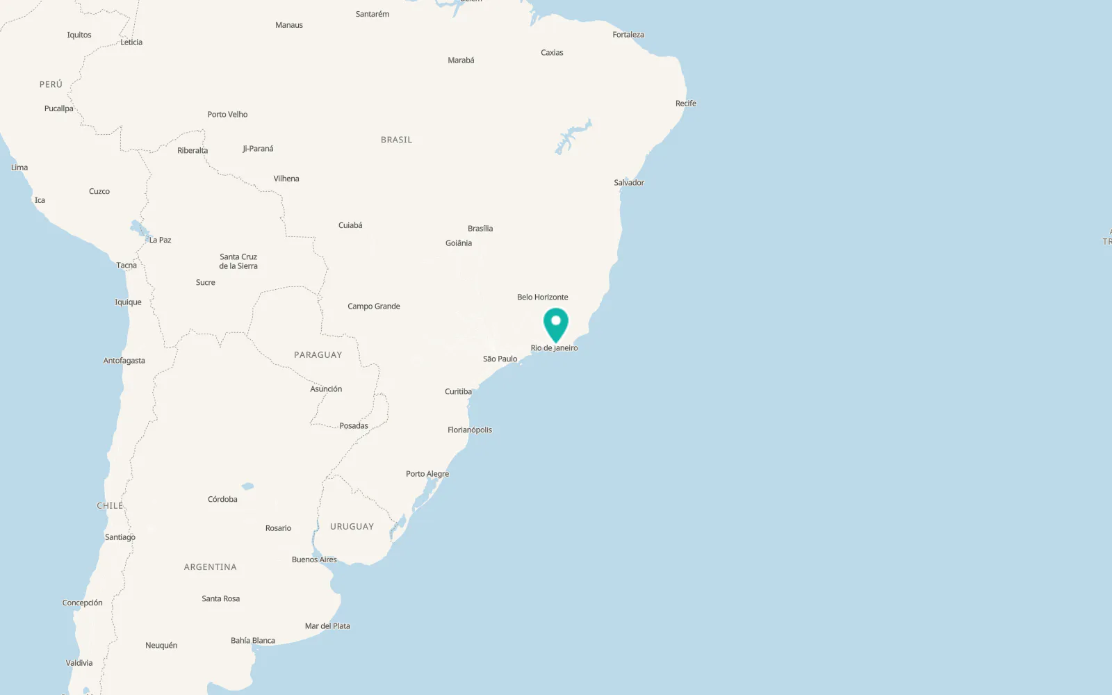 Map of Niterói