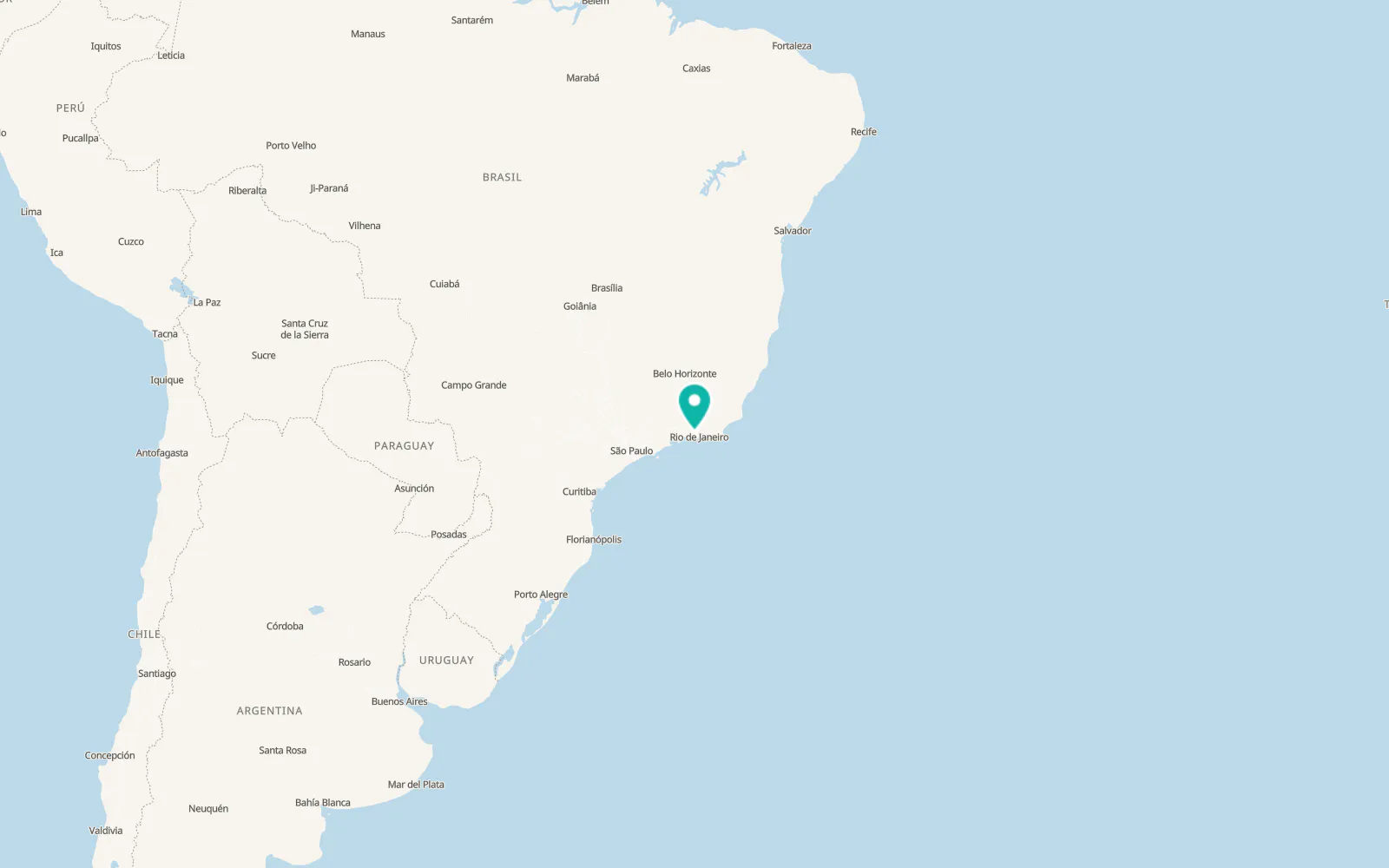 Map of Nova Iguaçu