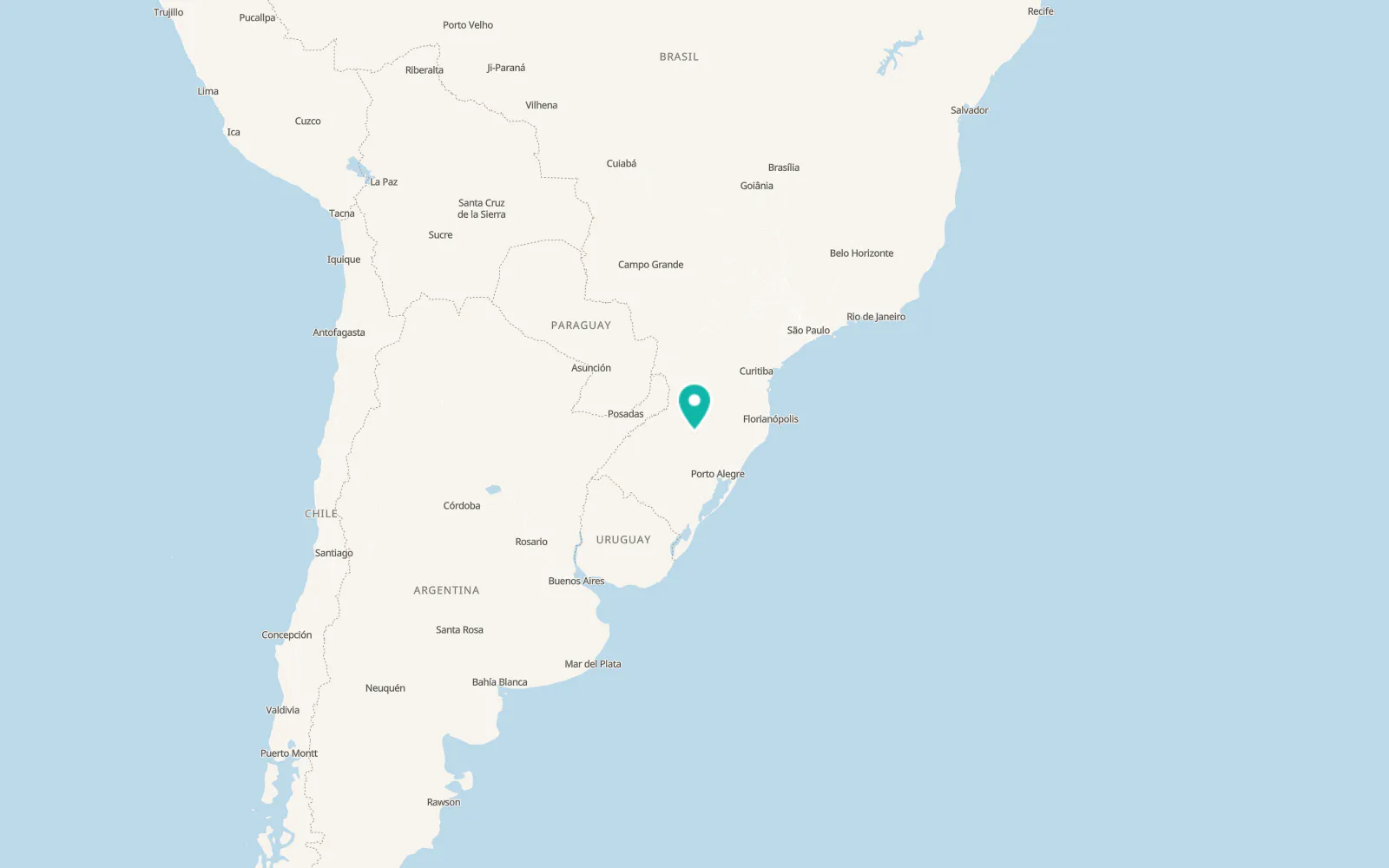 Map of Passo Fundo