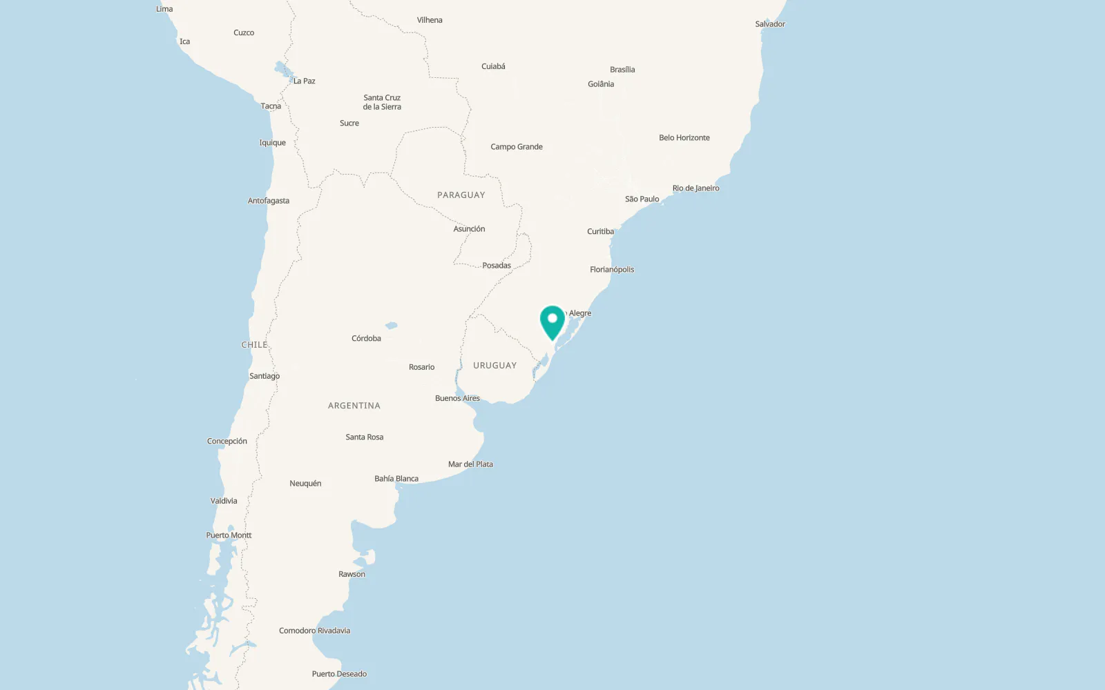 Map of Pelotas