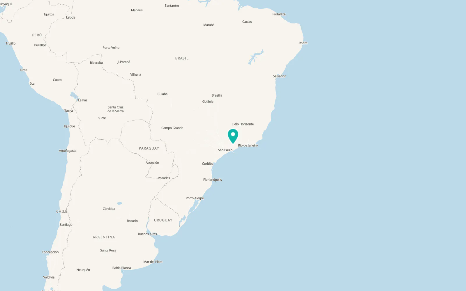 Map of Pindamonhangaba