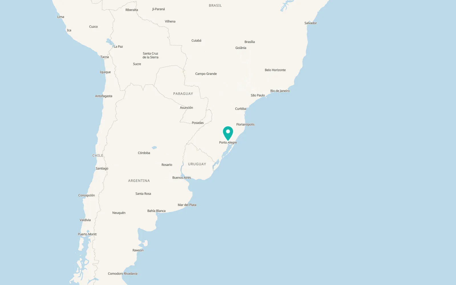 Map of Porto Alegre