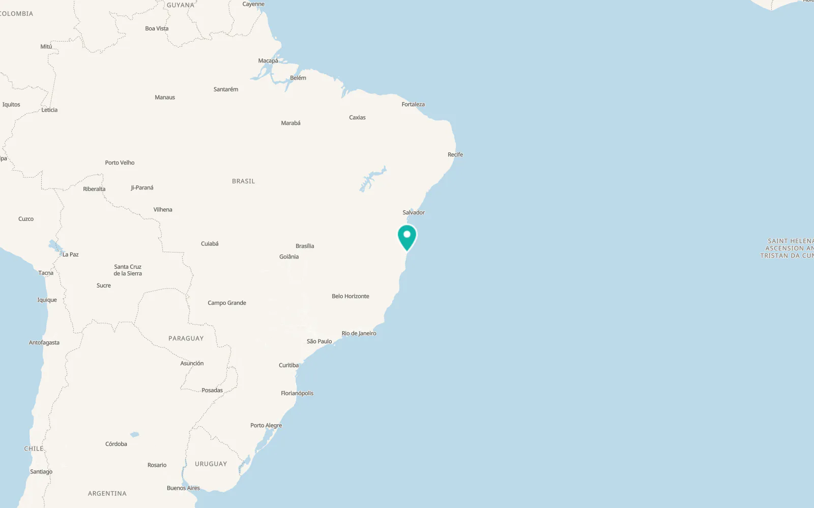 Map of Porto Seguro