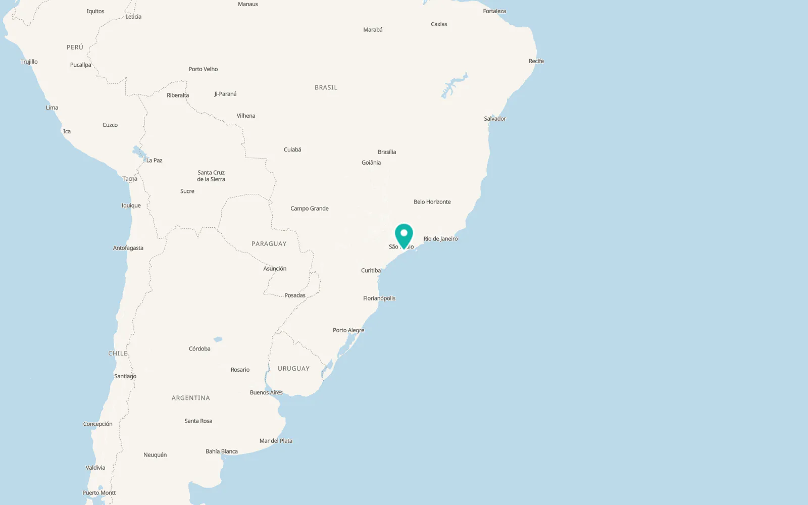 Map of Praia Grande