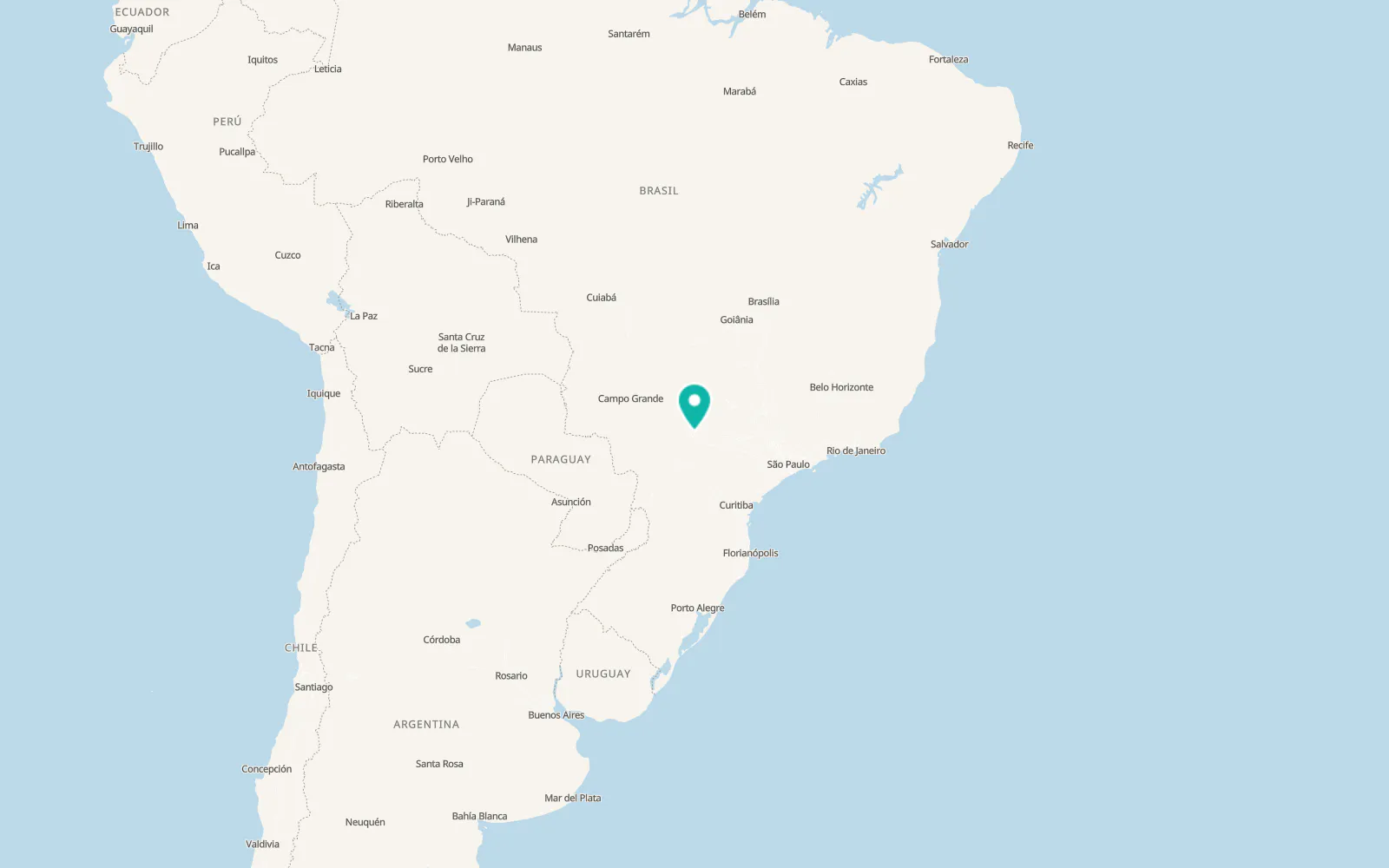 Map of Presidente Prudente