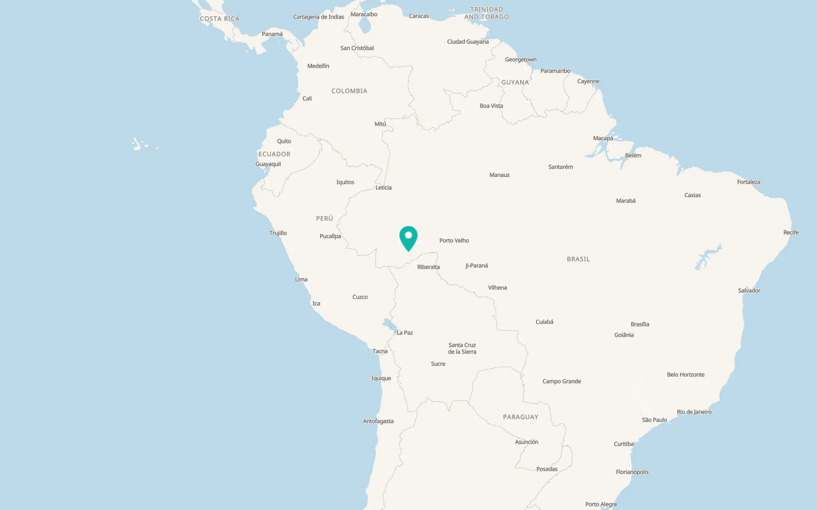 Map of Rio Branco