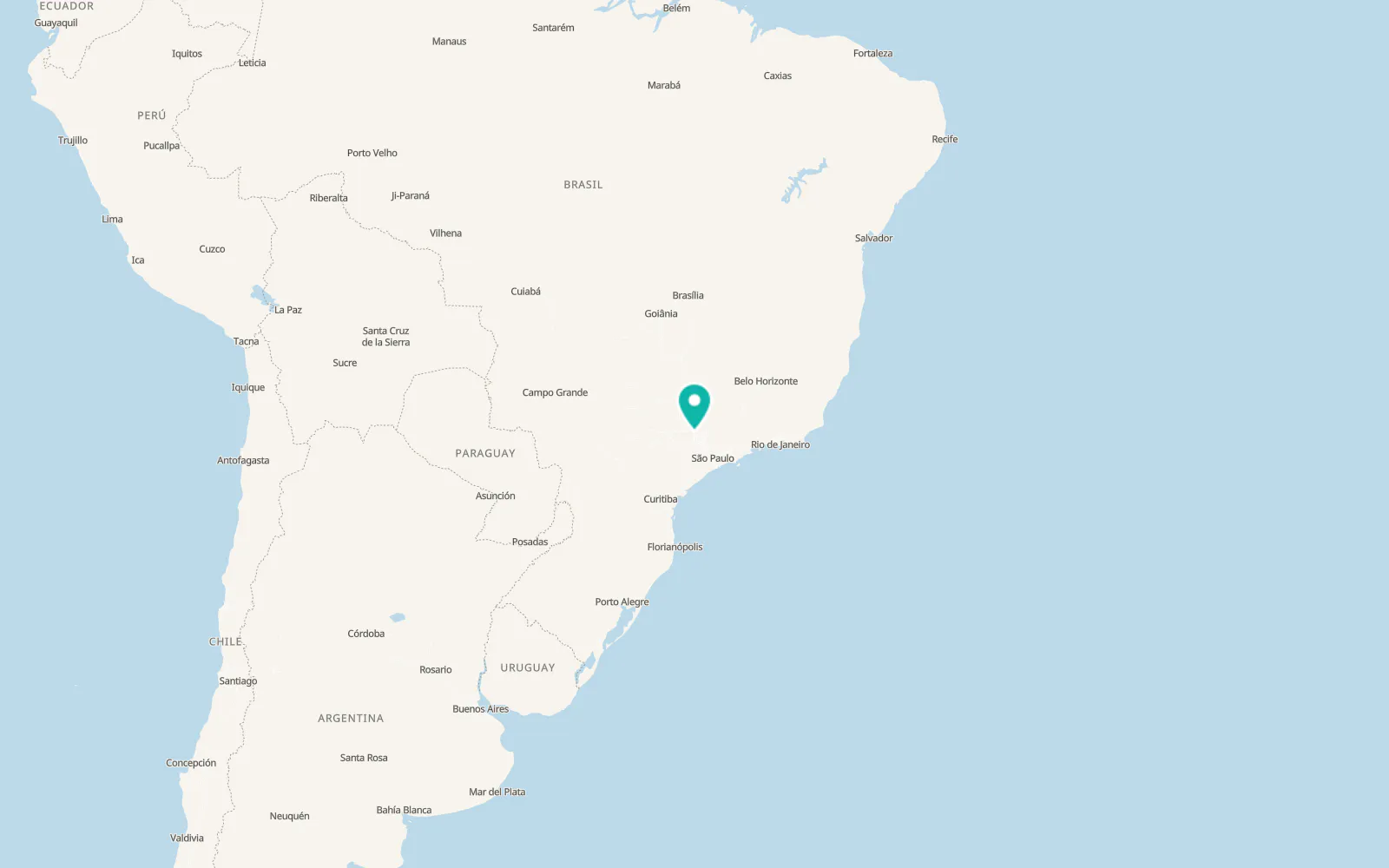 Map of Rio Claro