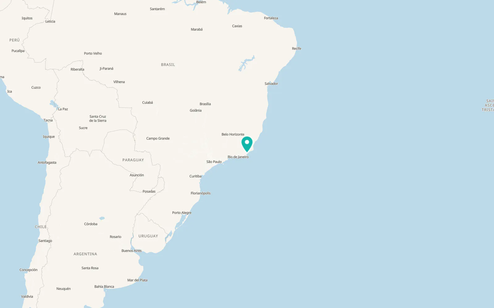 Map of Rio das Ostras