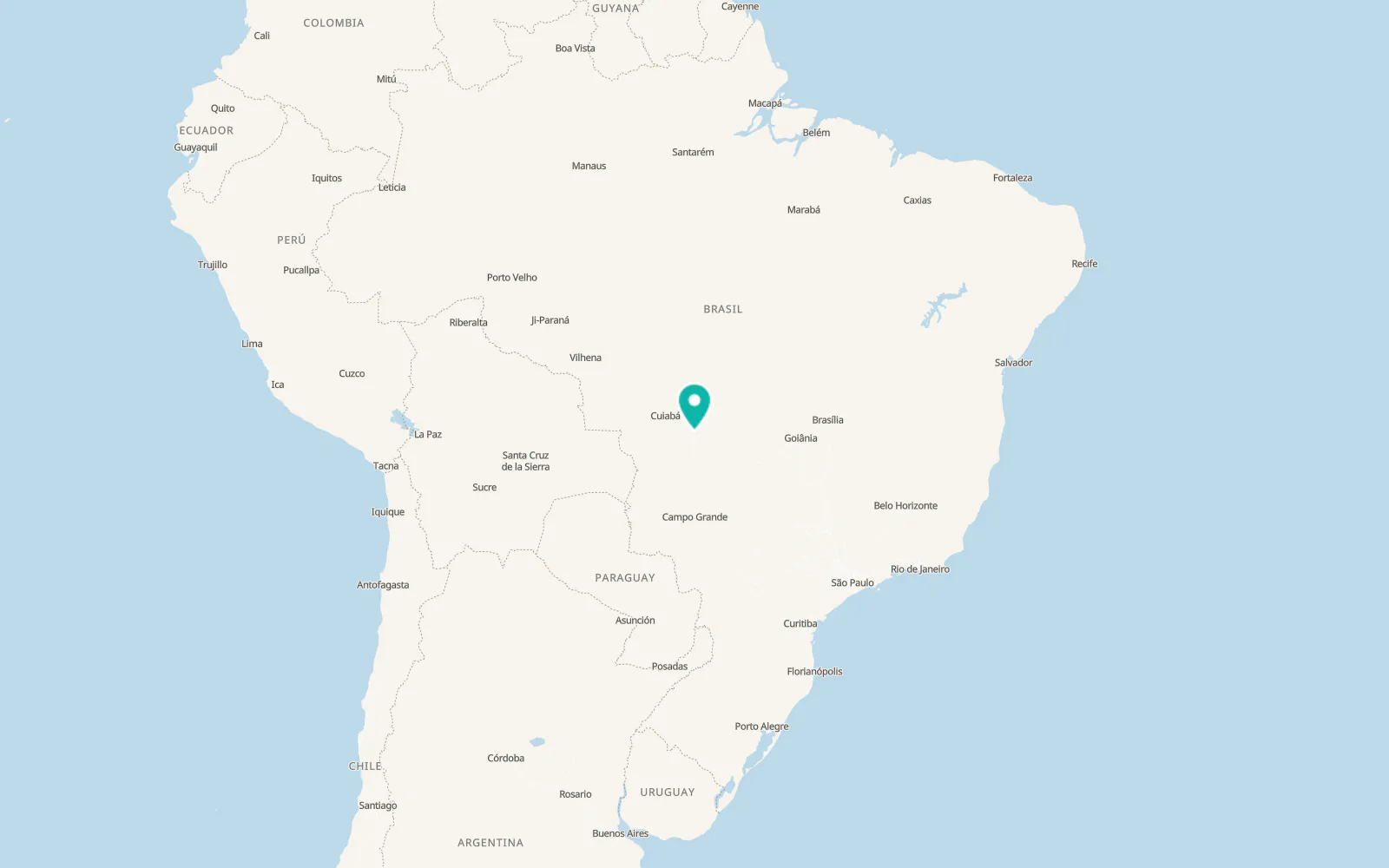 Map of Rondonópolis