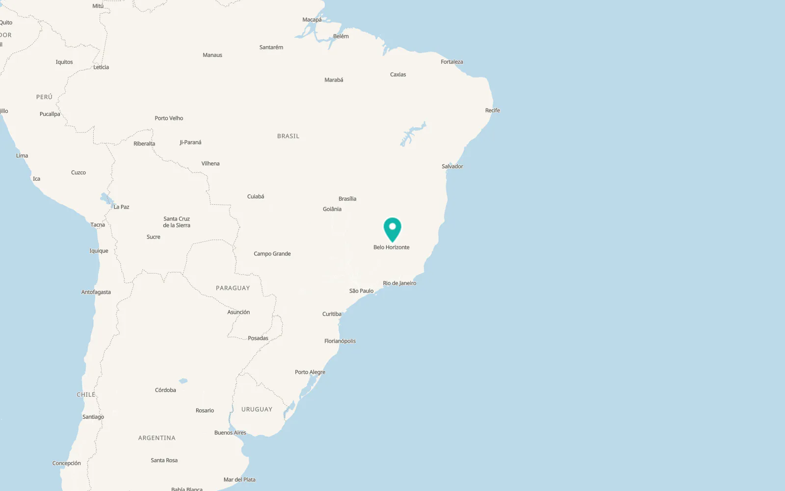 Map of Santa Luzia