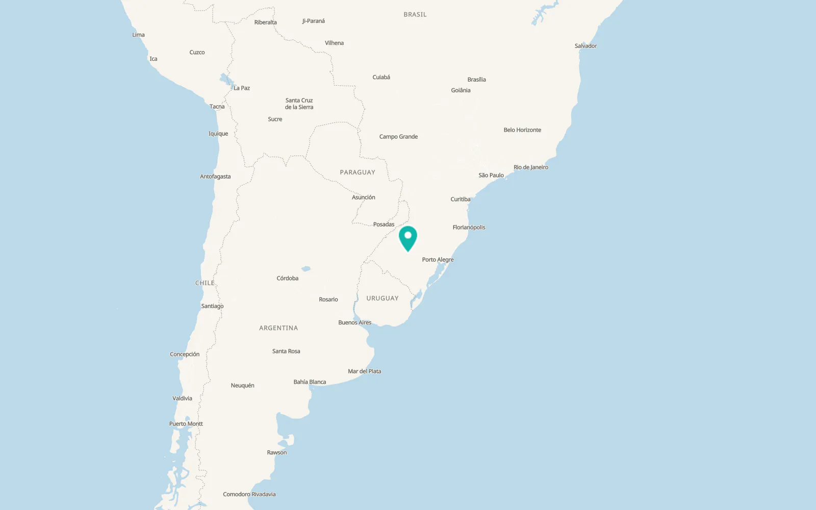 Map of Santa Maria