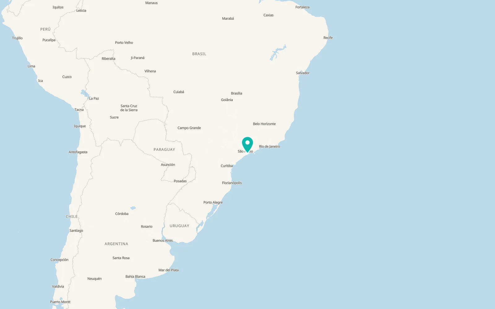 Map of Santos
