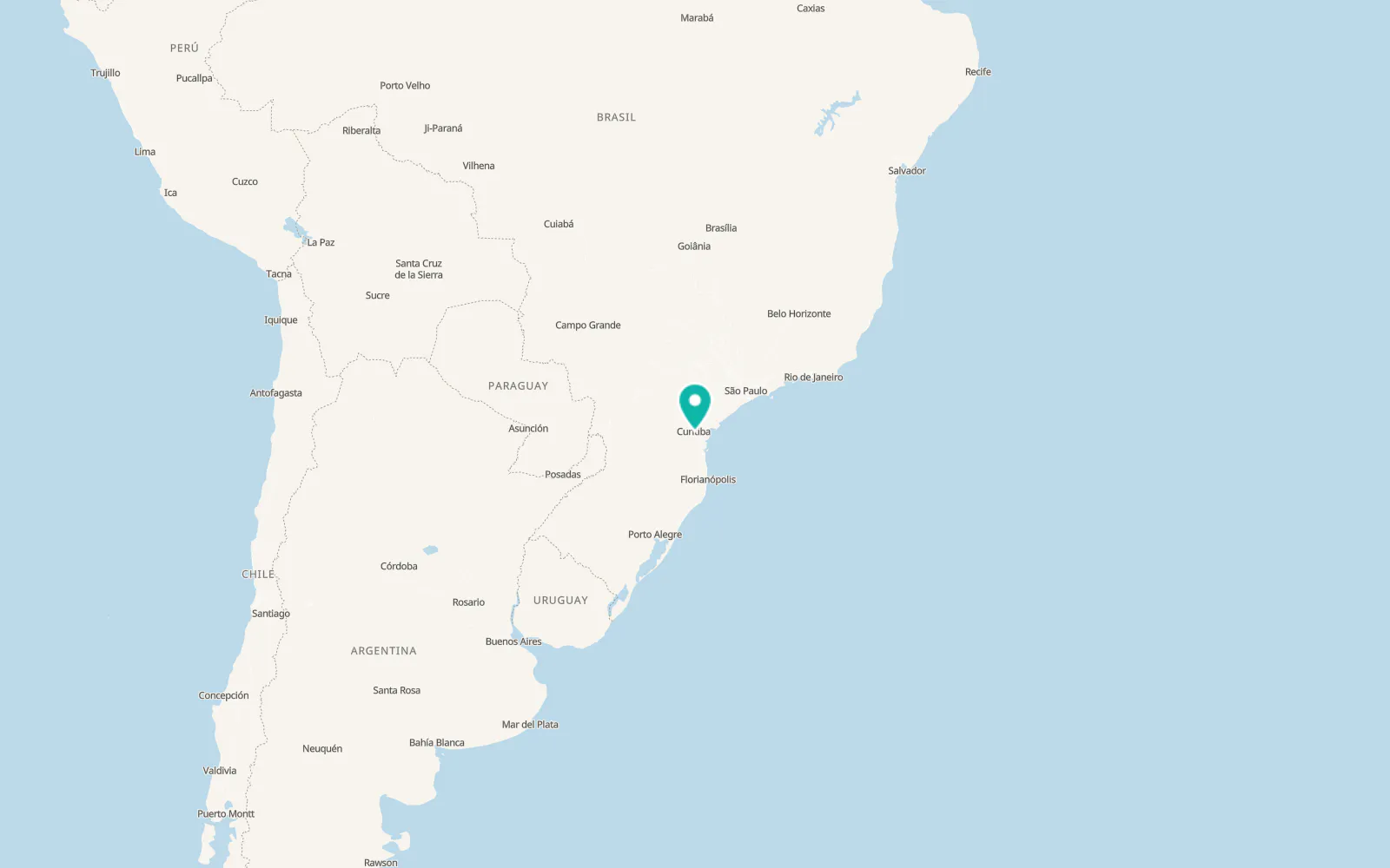 Map of São José dos Pinhais