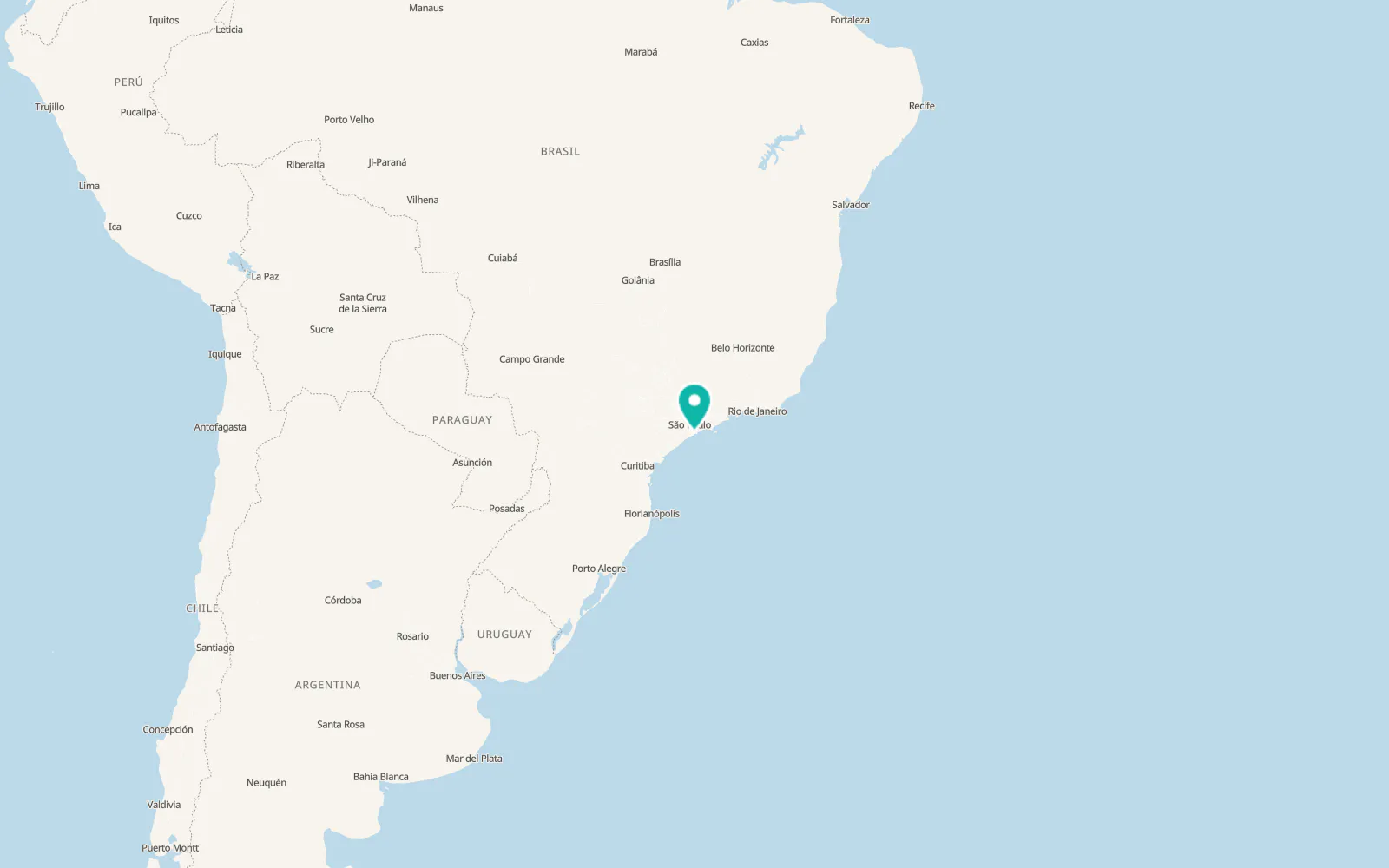 Map of São Vicente