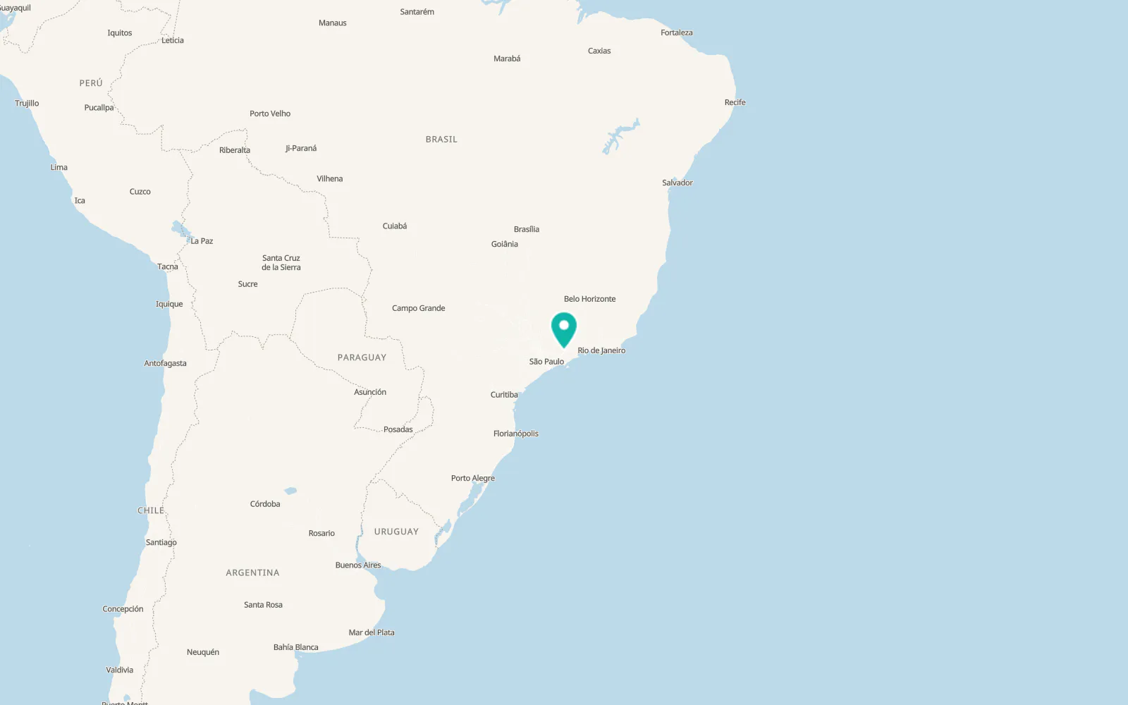 Map of Taubaté