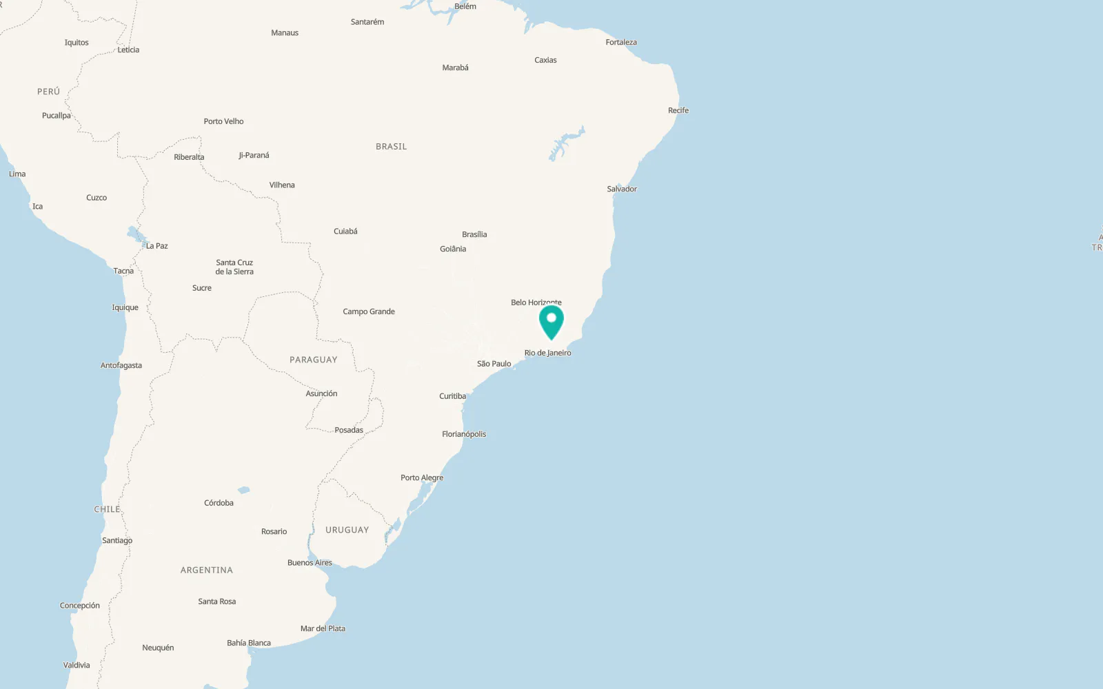 Map of Teresópolis