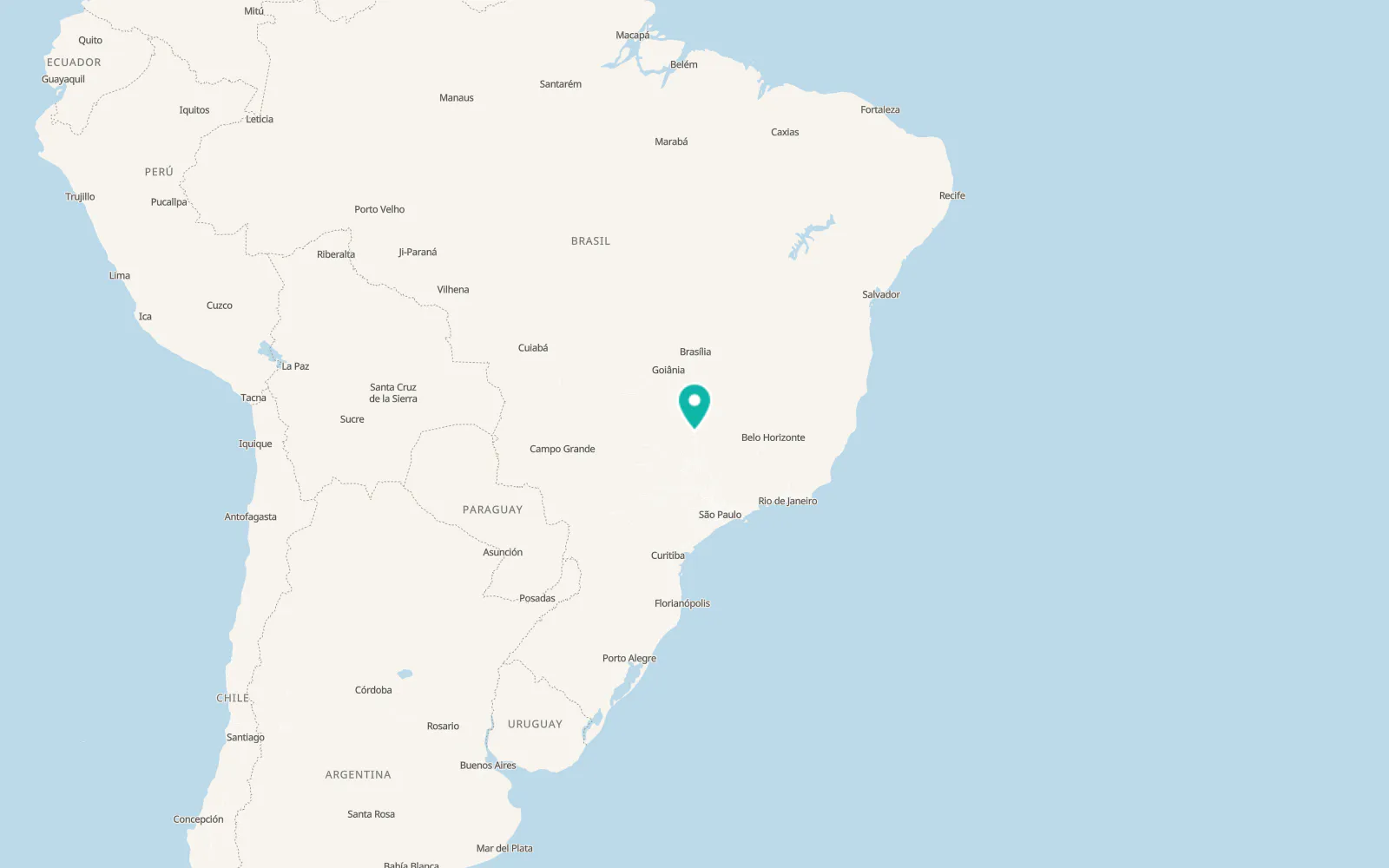 Map of Uberaba