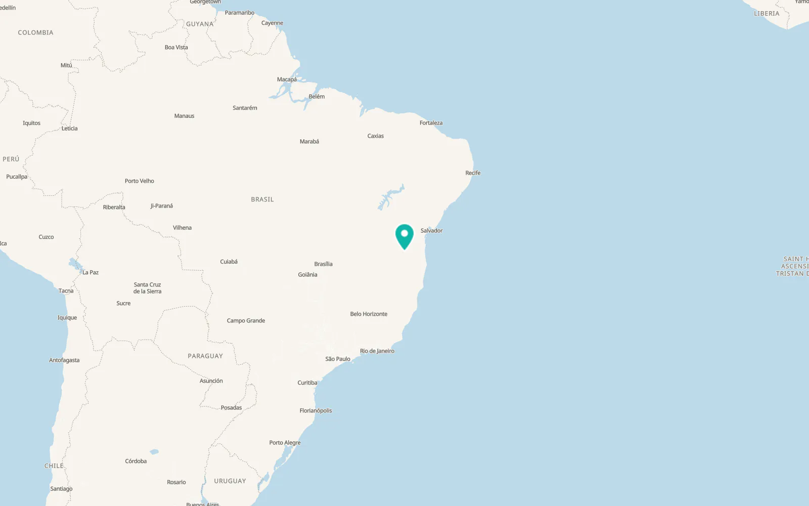 Map of Vitória da Conquista