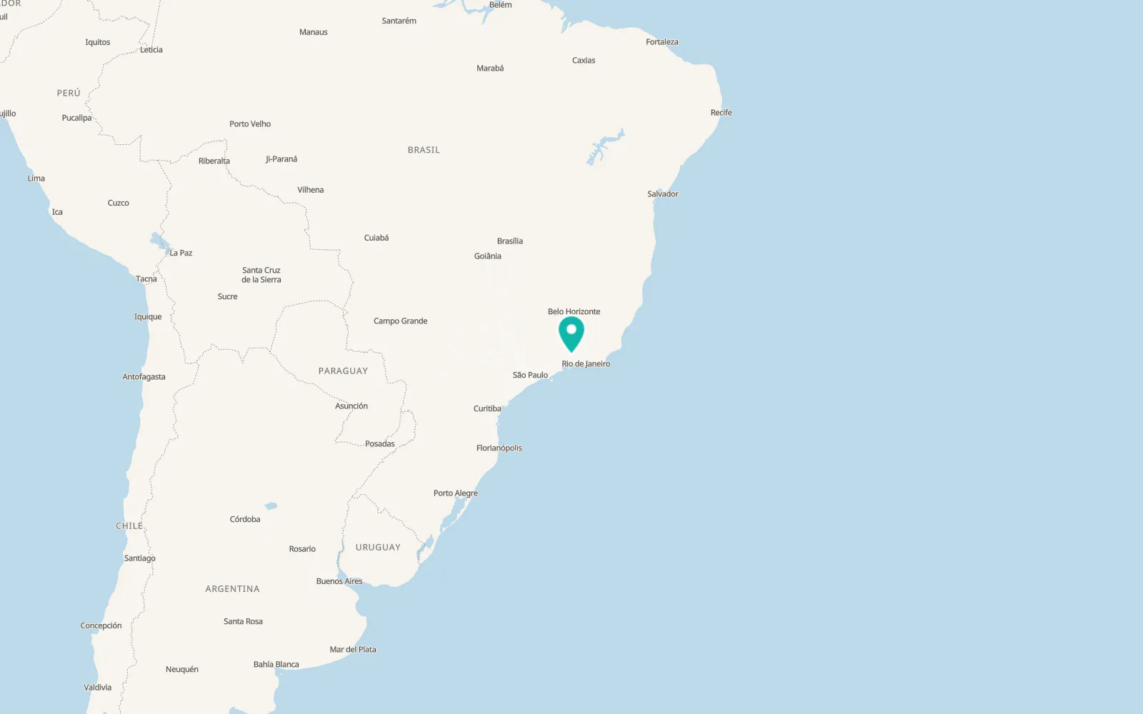 Map of Volta Redonda