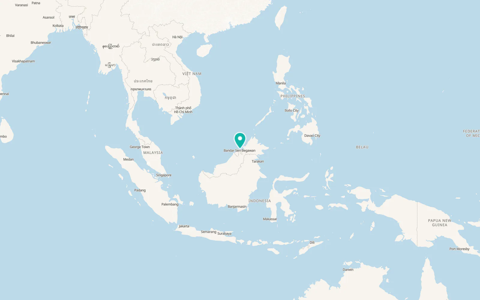 Map of Perumahan Negara Panchor